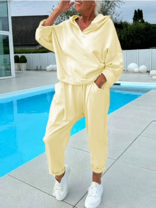 Loungewear Set Für Damen Mit Hoodie & Hosen | Modern