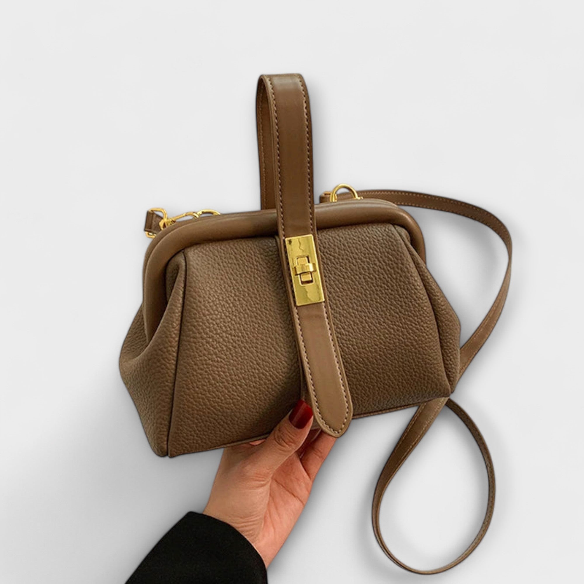 Ivoria - Elegante Leder Mini Handtasche Damen