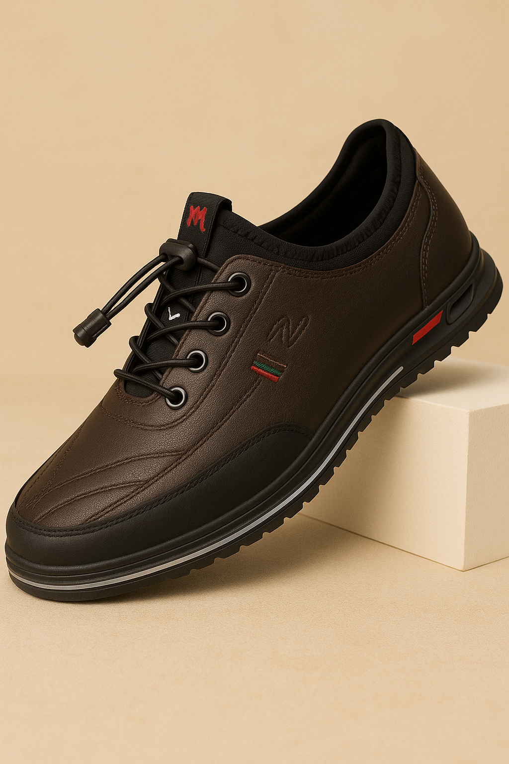 Marcus - Herren Schnürschuhe mit Bequemer Laufsohle, Sportliches Design, Lederoptik