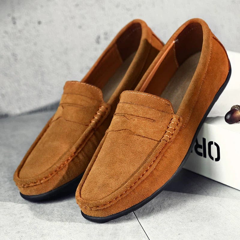 Rivanno - Mocasines de ante para hombre de lujo