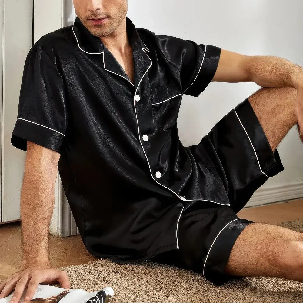 Pyjama Herren Mit Kurzer Hose | Modern Set