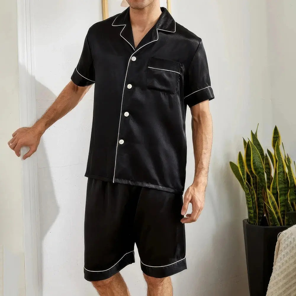 Pyjama Herren Mit Kurzer Hose | Modern Set