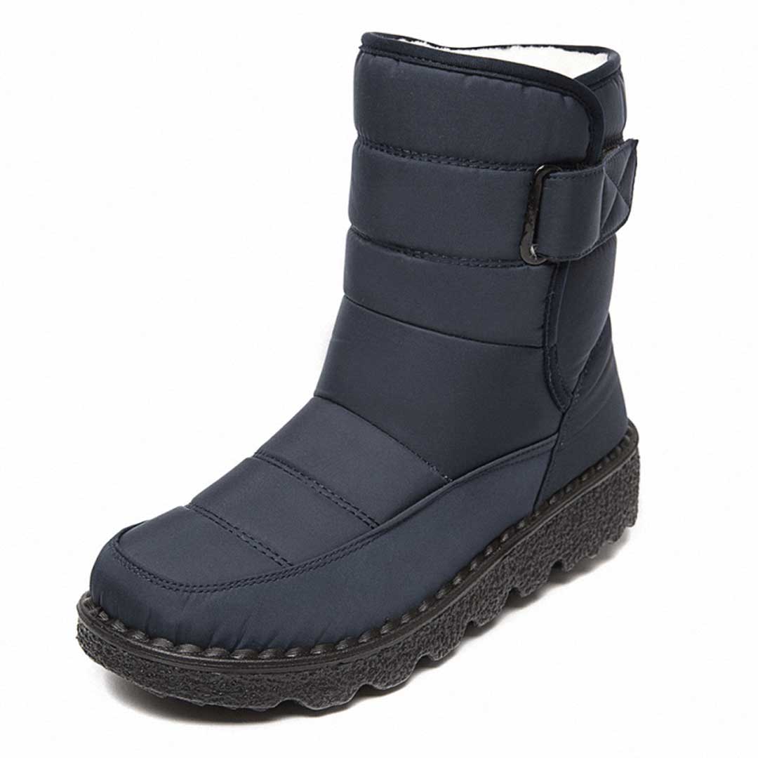 Schneeschuhe Damen Hohe Stiefel Mit Klettverschluss | Winter