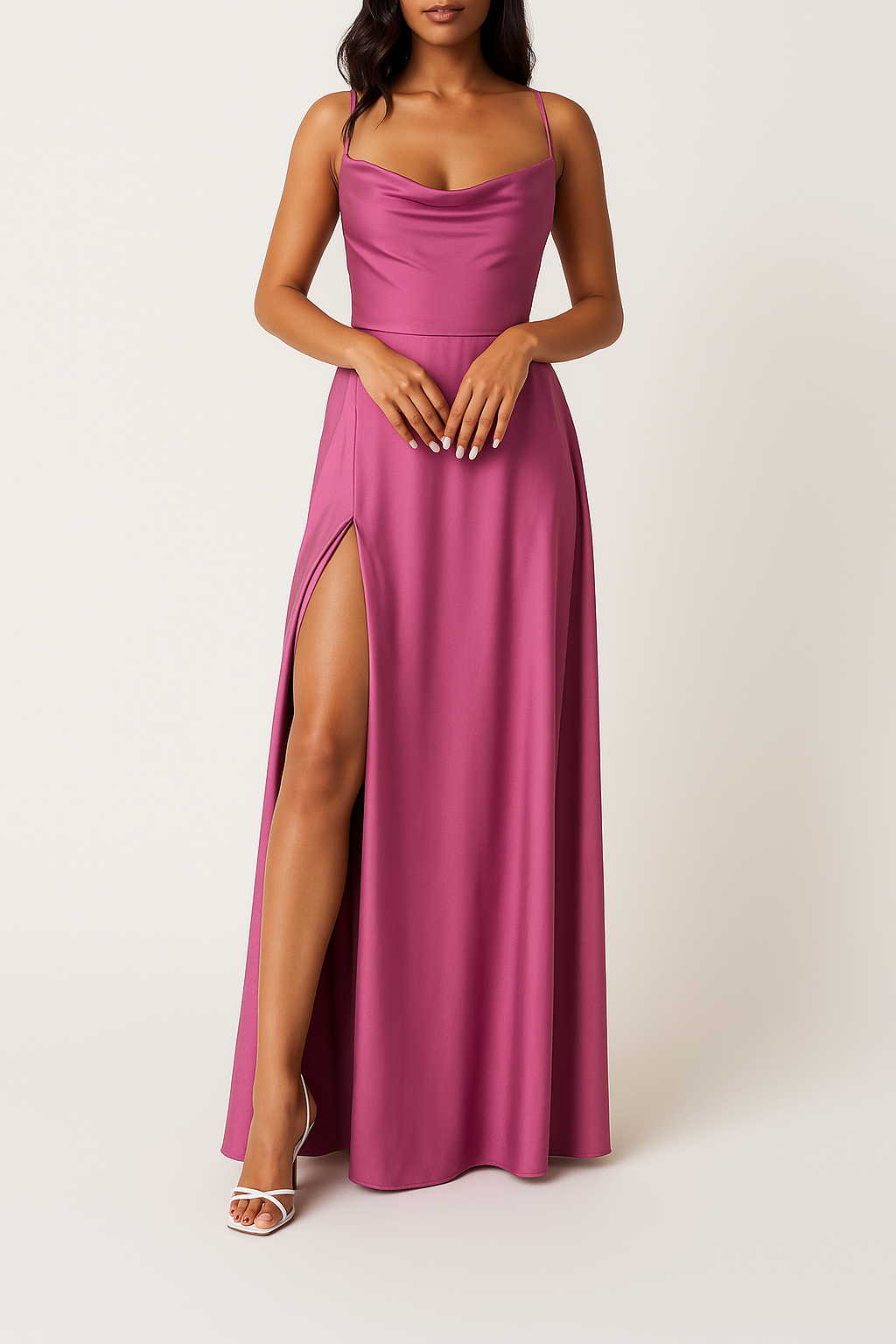 Silvester Kleid Damen Maxi Mit Schlitz | Abendmode