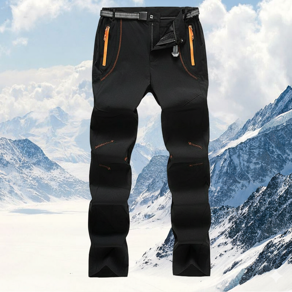 Skihose Herren Lang Mit Reißverschlusstaschen Und Verstärkungen | Outdoor