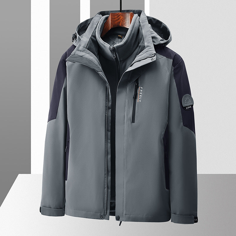 Skijacke Herren Mit Hohem Kragen Und Kapuze | Winter