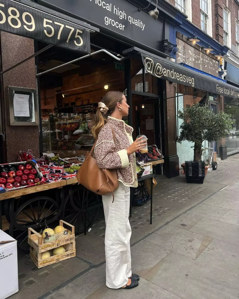 Stepp Übergangsjacke Damen Mit Blumenmuster | Kurz