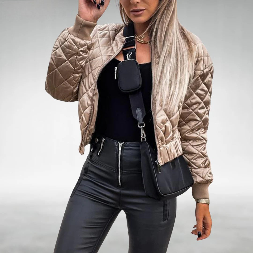 Stepp Übergangsjacke Damen Mit Reißverschluss | Kurz