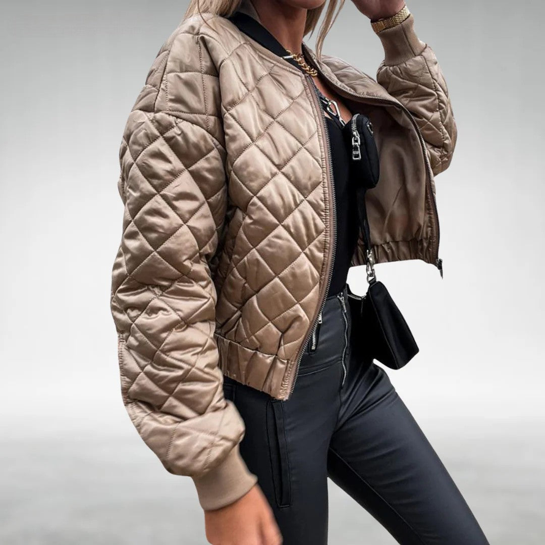 Stepp Übergangsjacke Damen Mit Reißverschluss | Kurz