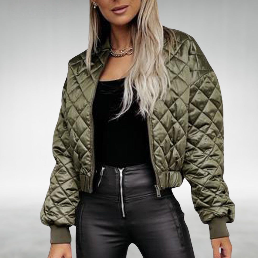 Stepp Übergangsjacke Damen Mit Reißverschluss | Kurz