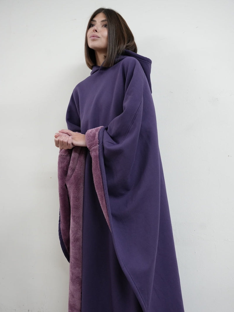 Unisex Poncho Mit Kapuze & Fleecefutter | Oversize