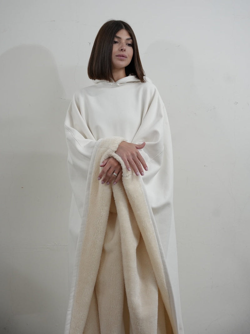 Unisex Poncho Mit Kapuze & Fleecefutter | Oversize