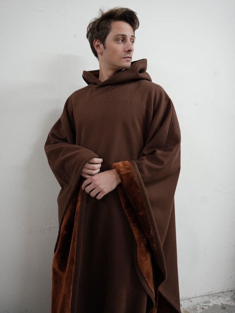 Unisex Poncho Mit Kapuze & Fleecefutter | Oversize