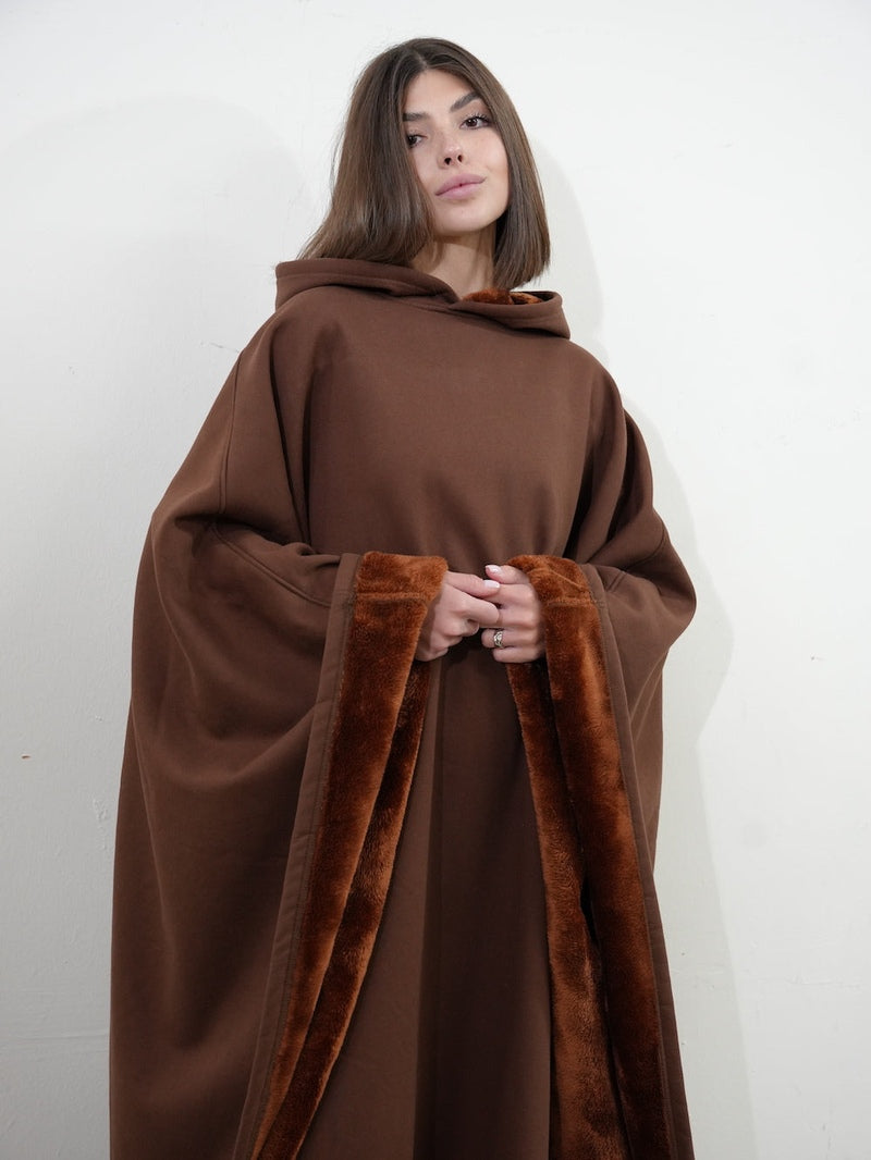Unisex Poncho Mit Kapuze & Fleecefutter | Oversize