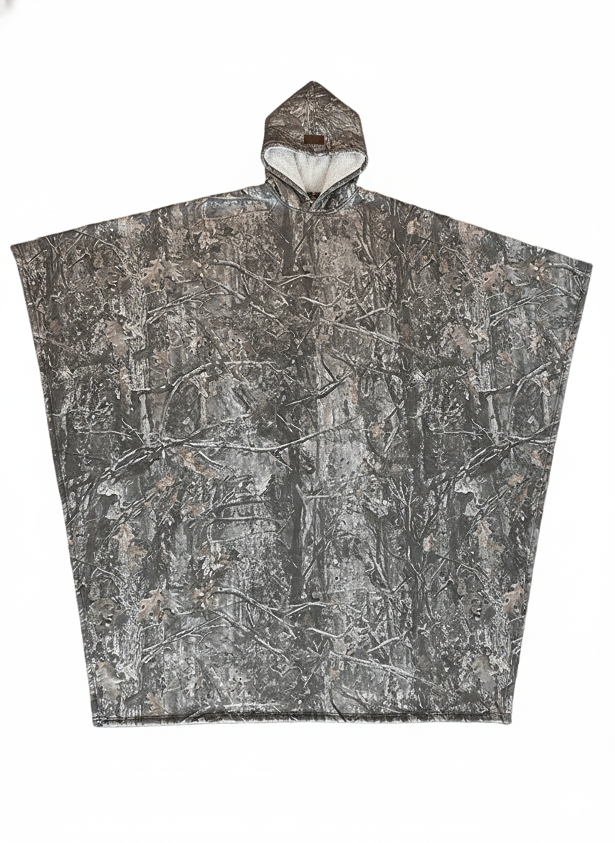 Unisex Poncho Mit Kapuze & Fleecefutter | Oversize