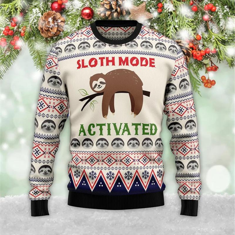 Unisex Ugly Christmas Pullover Lustig Bedruckt | Weihnachts Sweater