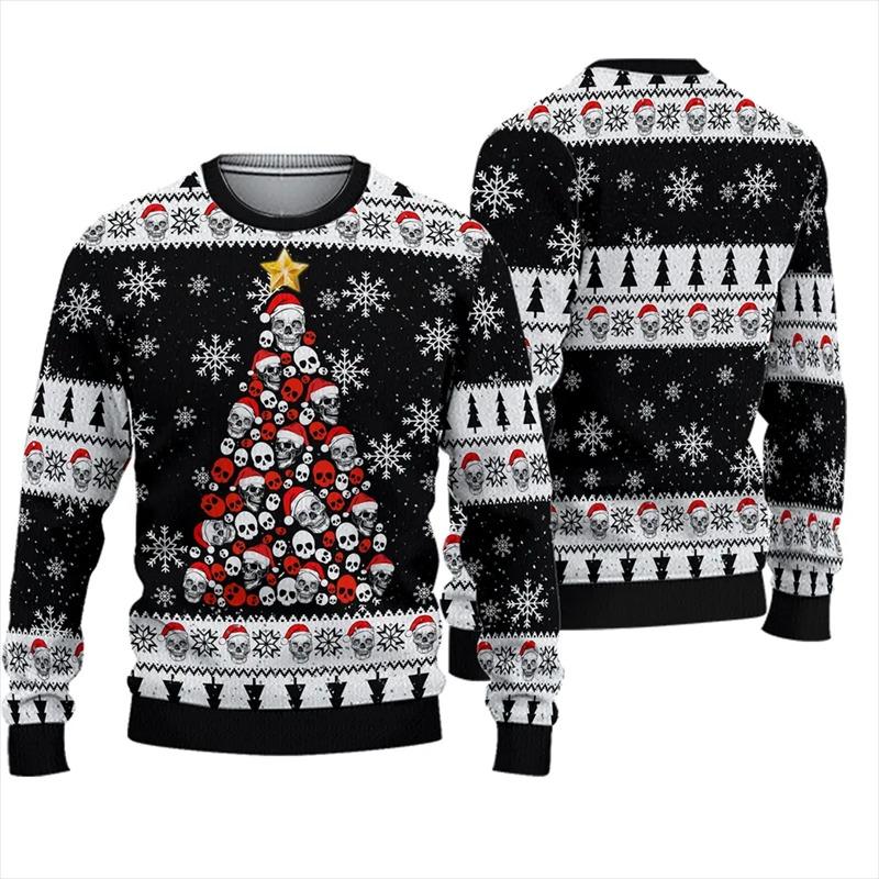 Unisex Ugly Christmas Pullover Lustig Bedruckt | Weihnachts Sweater
