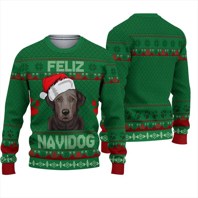 Unisex Ugly Christmas Pullover Lustig Bedruckt | Weihnachts Sweater