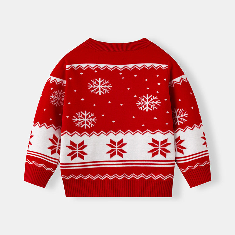 Weihnachtspullover Familie Mit Rentier Motiv | Warm Strick