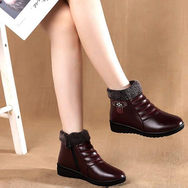 Winterstiefel Damen Gefüttert Mit Zierdetails | Winter