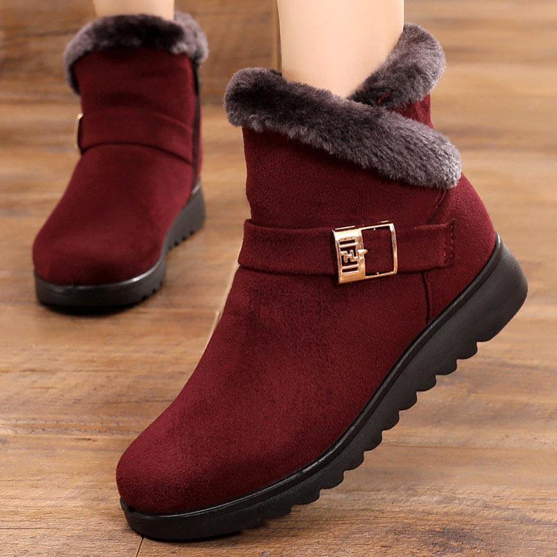 Winterstiefel Damen Mit Schnalle Und Warmfutter | Winter