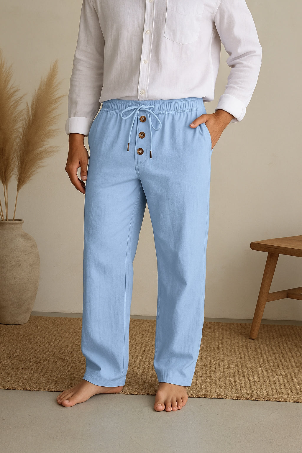 Zermatt | Herren Leichte Atmungsaktive Hose | Schnürung