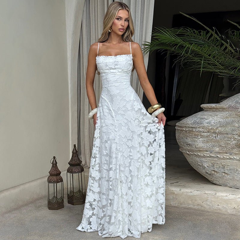 Vassia - Elegante bloemen avondjurk