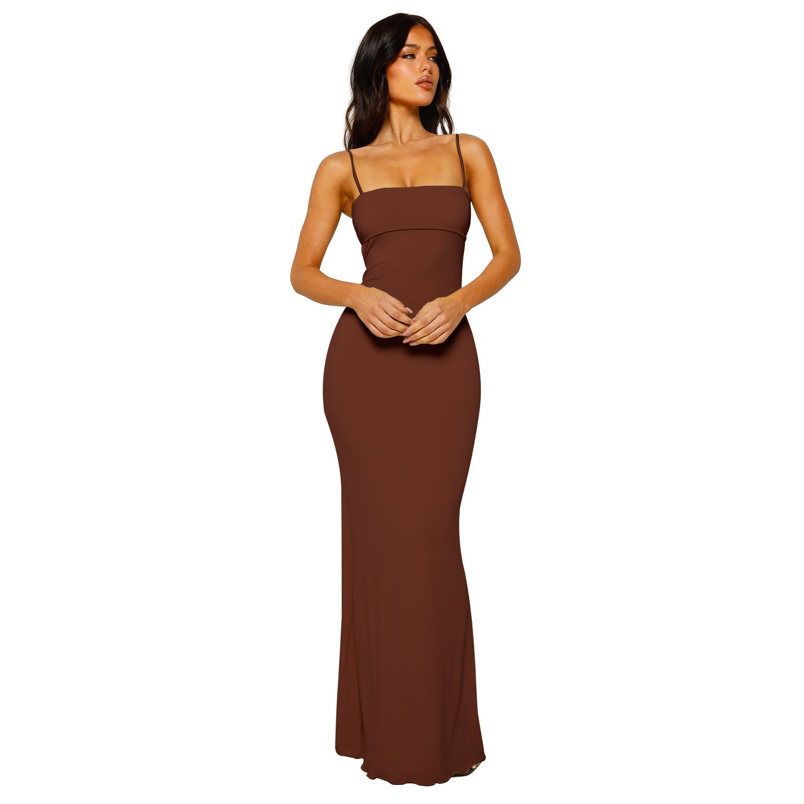 Elena - Backless Maxi Dress with Figure-Hugging Fit