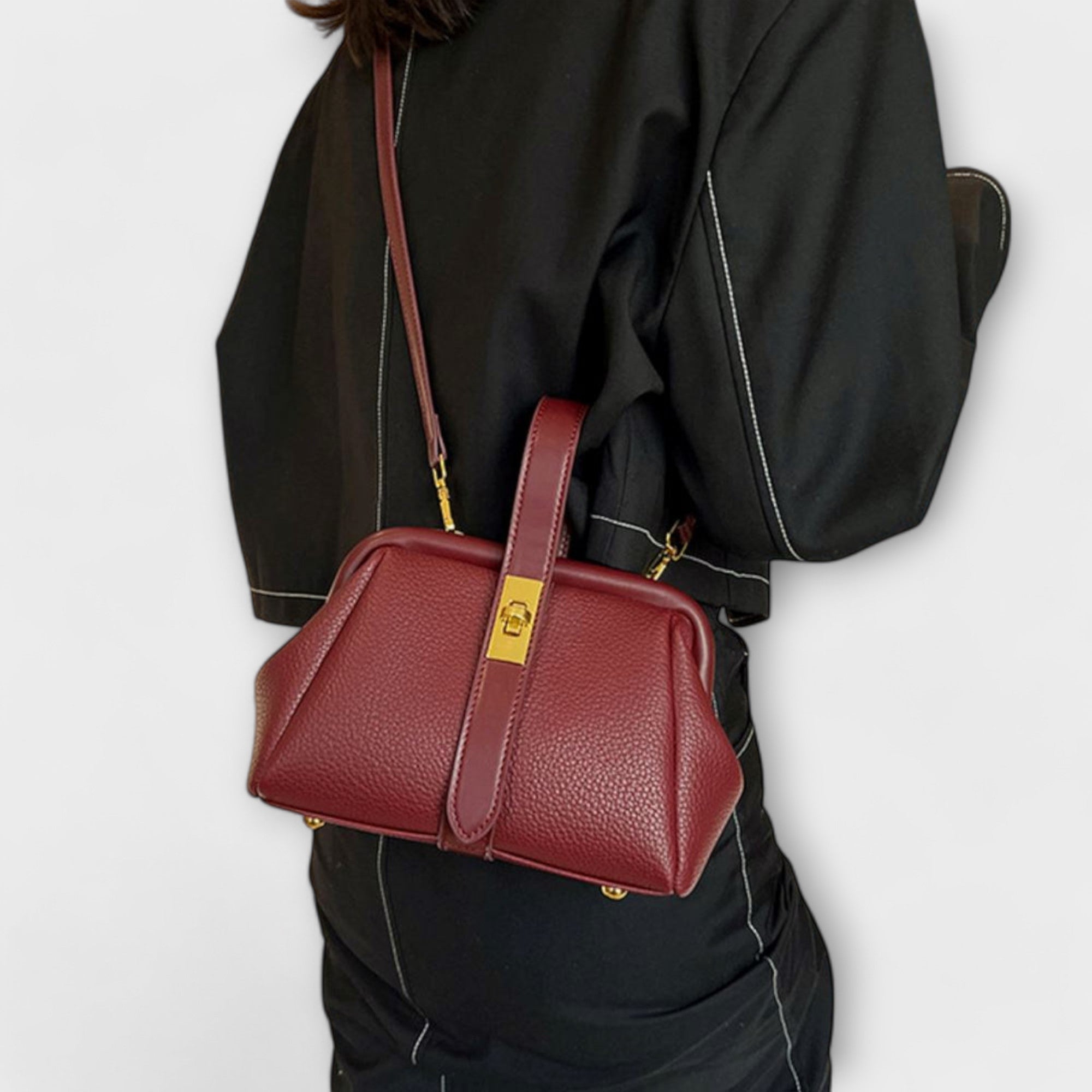 Ivoria - Elegante Leder Mini Handtasche Damen