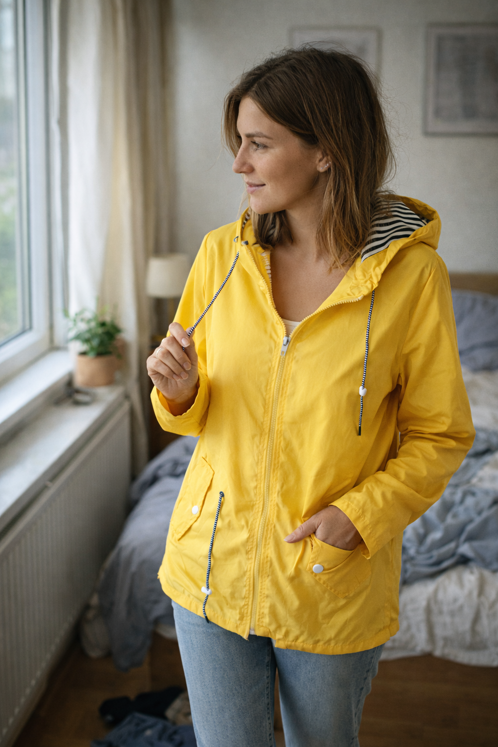 Damen Leichte Übergangsjacke | Mit Kapuze