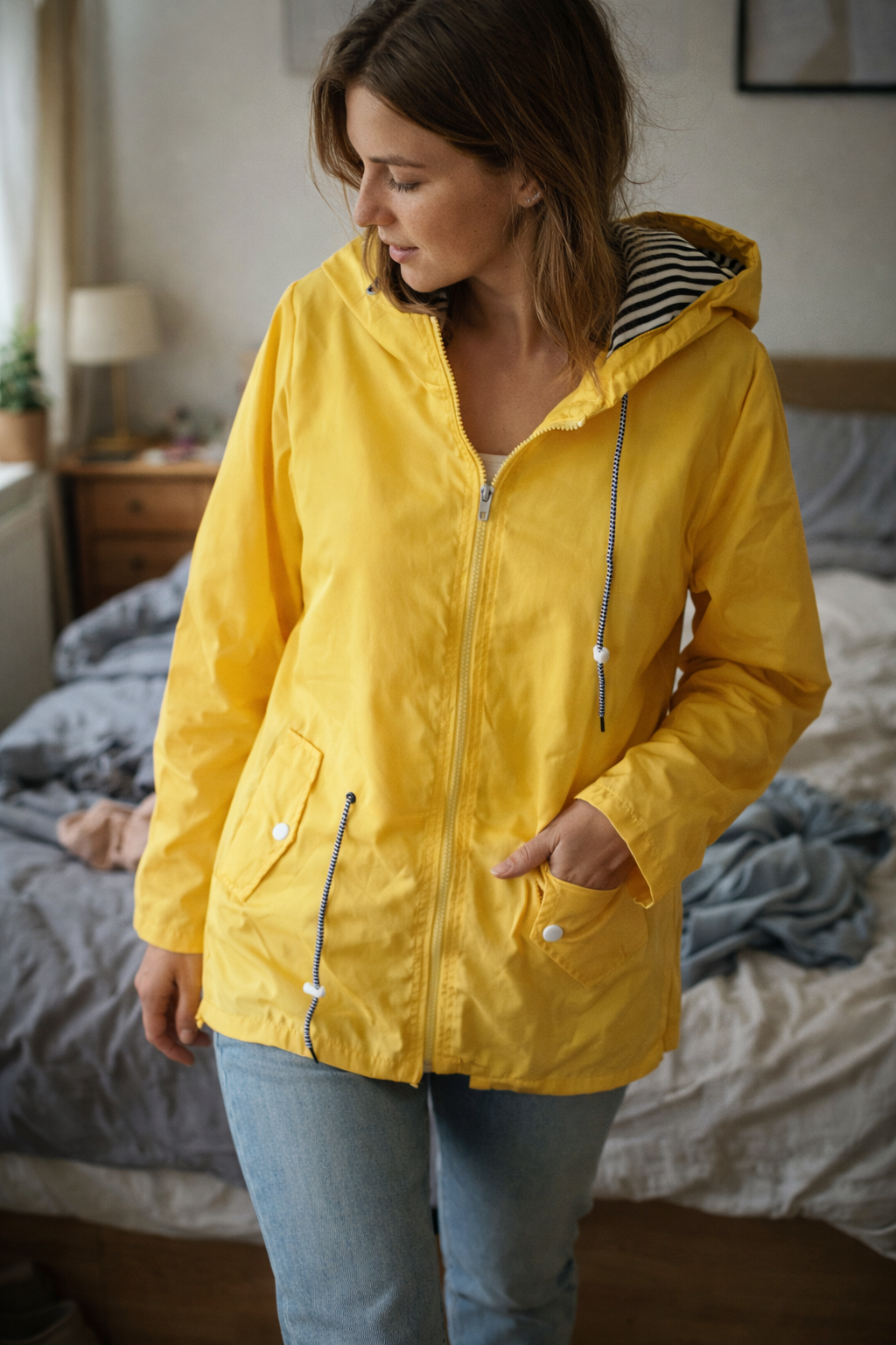 Damen Leichte Übergangsjacke | Mit Kapuze