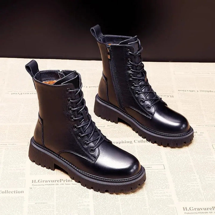 Damen Modische Stiefeletten | Mit Schnürung