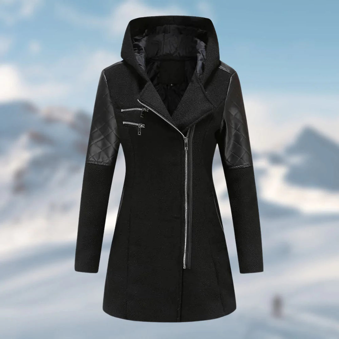Damen Elegante Winterjacke | Mit Kapuze