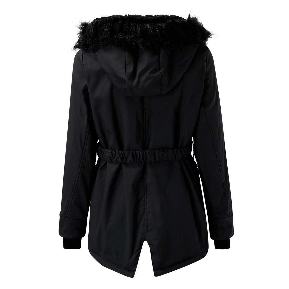 Damen Taillierte Winterjacke | Mit Kapuze