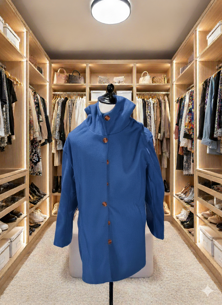 Damen Eleganter Wintermantel | Mit Kapuze
