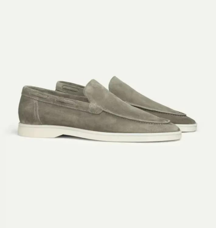 Jamorien - Mocasines de ante para hombre