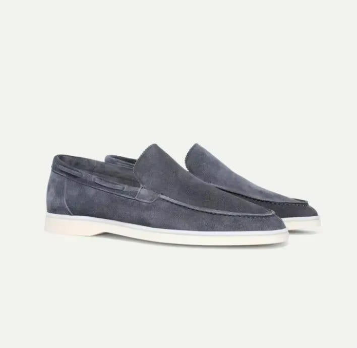 Jamorien - Mocasines de ante para hombre
