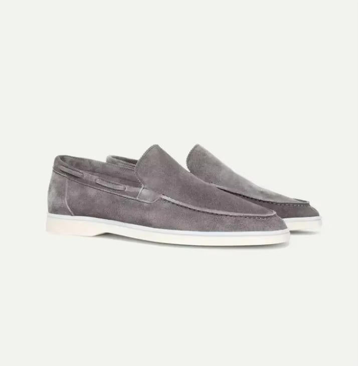 Jamorien - Mocasines de ante para hombre