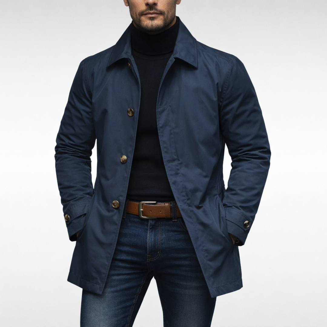 Herren Elegante Übergangsjacke | Mit Knopfverschluss