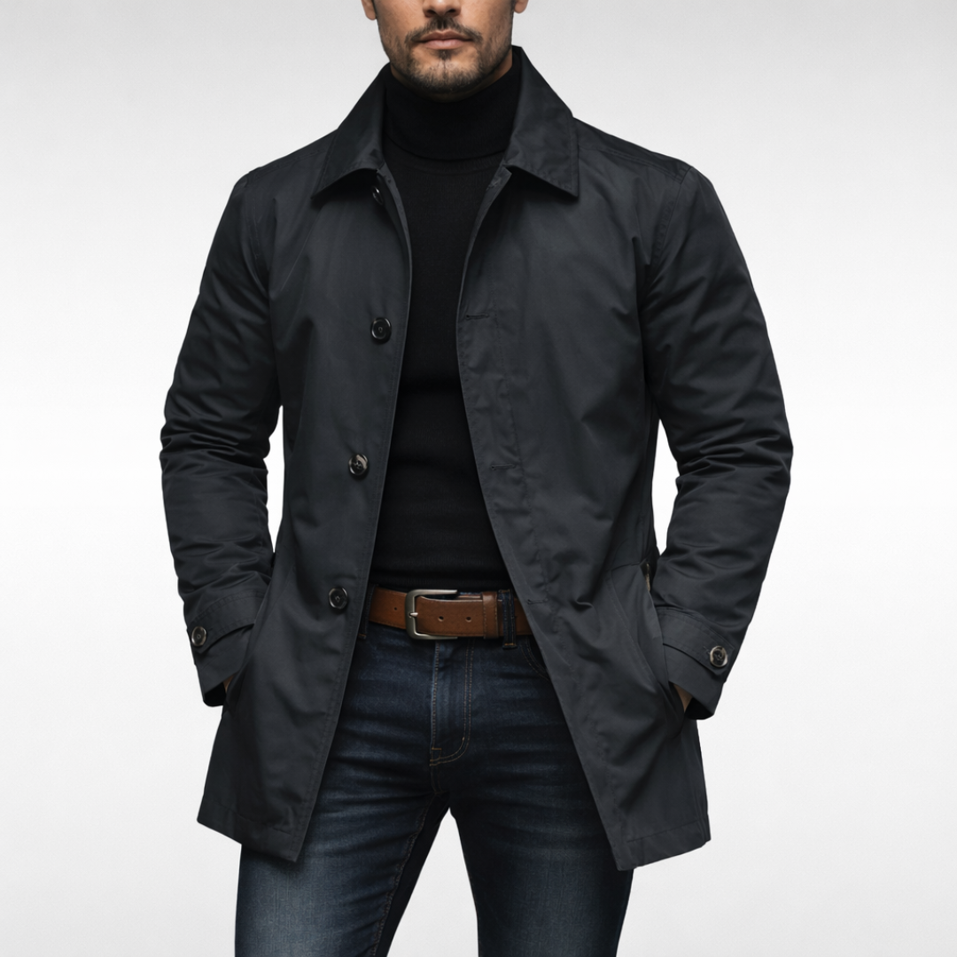 Herren Elegante Übergangsjacke | Mit Knopfverschluss