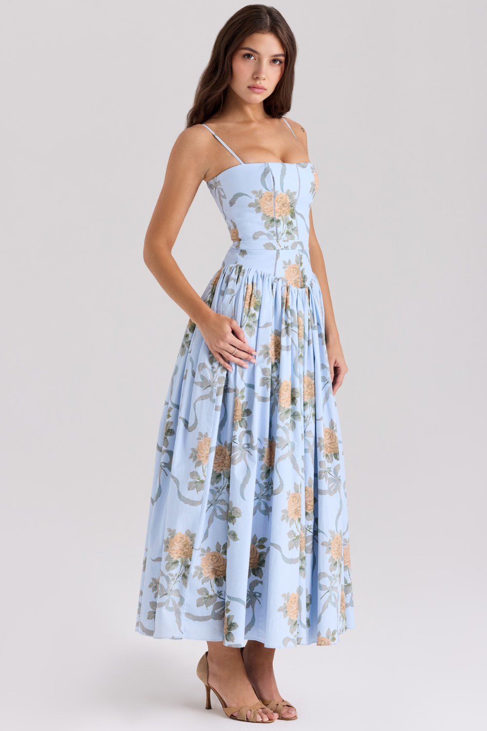 Elvaré - Florales Shaping Maxikleid