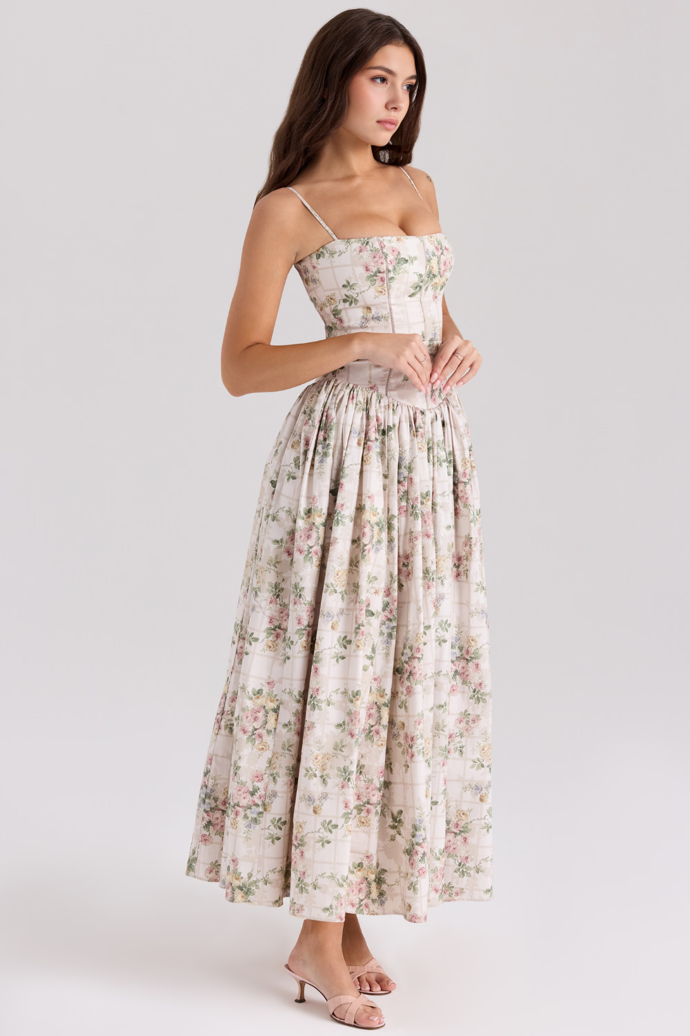 Elvaré - Florales Shaping Maxikleid