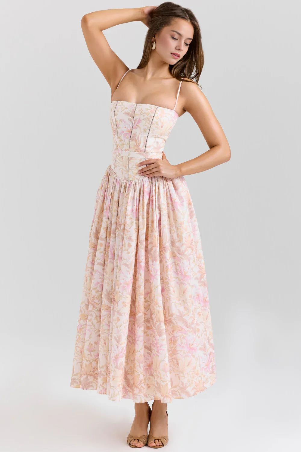 Elvaré - Florales Shaping Maxikleid