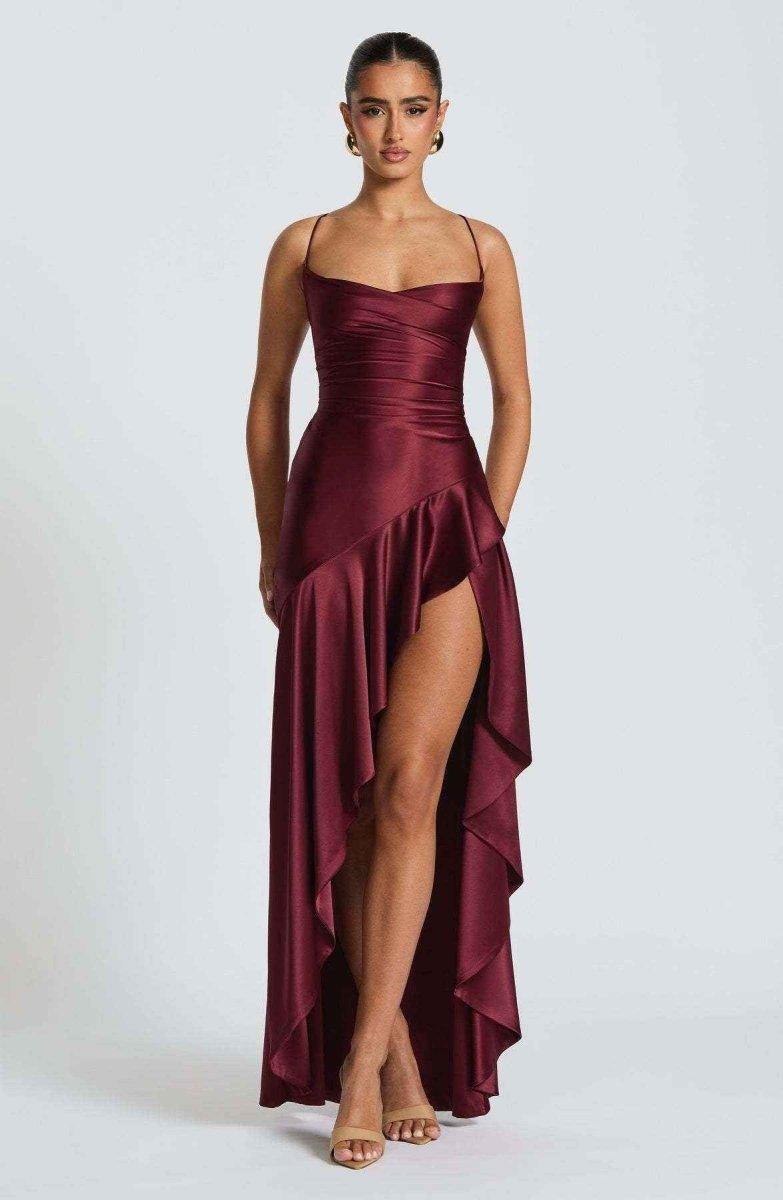 Vessia - Elegante maxi-jurk met ruches