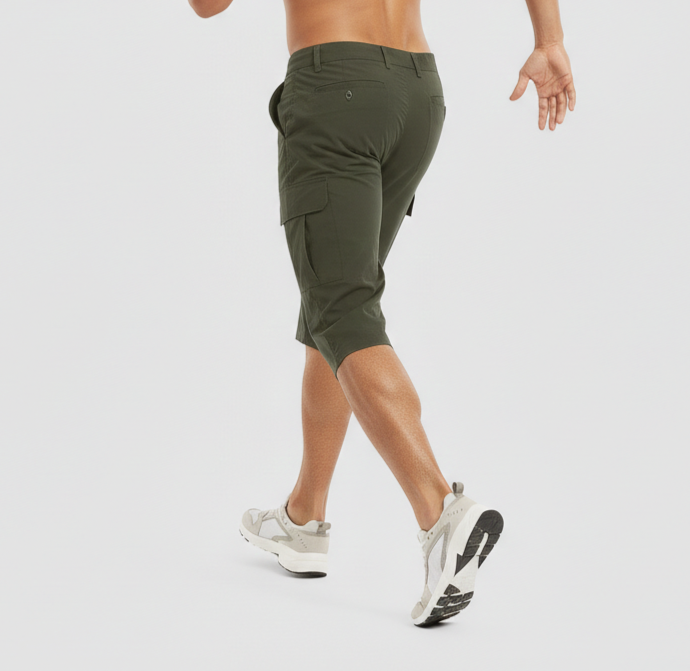 Kaelvor - Pantalones cortos cargo para hombre