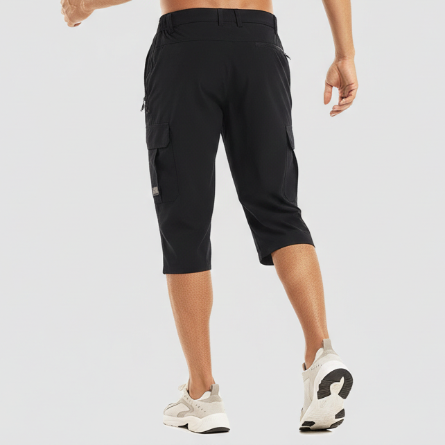 Kaelvor - Pantalones cortos cargo para hombre