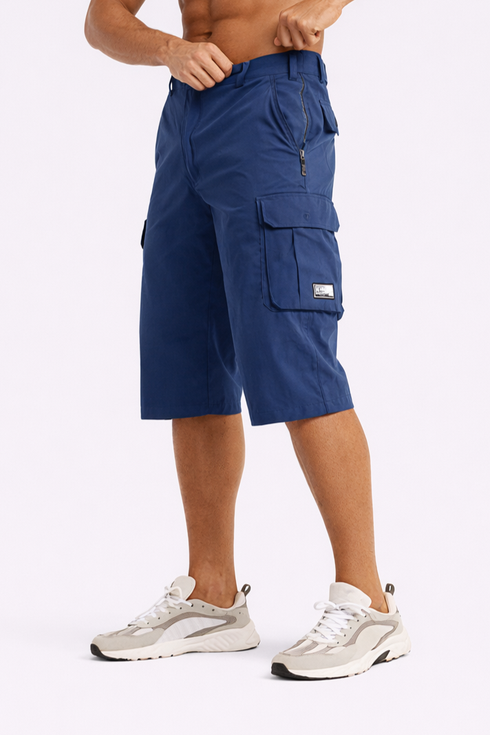 Kaelvor - Pantalones cortos cargo para hombre