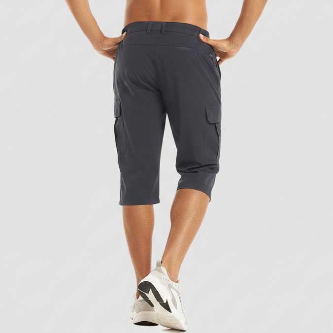Kaelvor - Pantalones cortos cargo para hombre