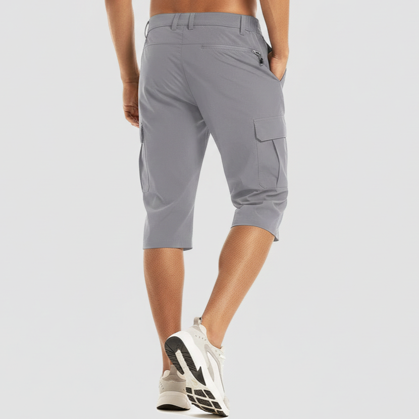 Kaelvor - Pantalones cortos cargo para hombre