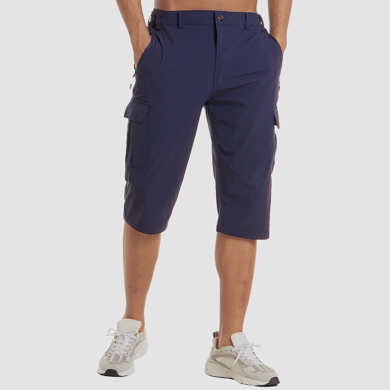Kaelvor - Pantalones cortos cargo para hombre
